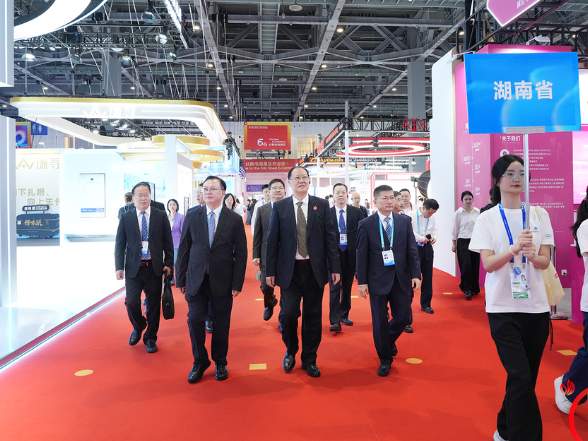 毛伟明率团参观第五届数贸会展馆