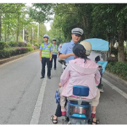 守护出行安全 湘潭交警开展“空地联动”摩电车辆专项整治行动