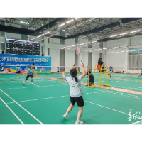 湘潭市职工羽毛球混合团体赛开幕