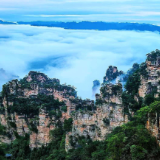 国庆游张家界|万顷云海托峰墙 杨家界胜景入画来