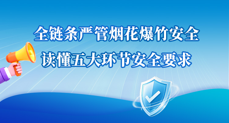 全链条严管烟花爆竹安全！10张系列海报，读懂五大环节安全要求