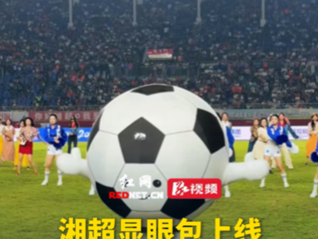 视频丨显眼包上线！湘超益阳主场上有个足球在草上飞