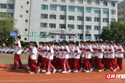 桃源三中举办2026年下学期跑操比赛