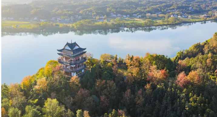 秋染武陵，一亭风月：常德桃花源秋景上线