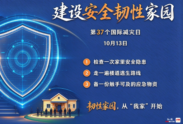国际减灾日 | 韧性家园，从“我家”开始