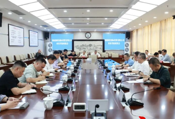 湖南湘投国际投资有限公司来祁考察座谈