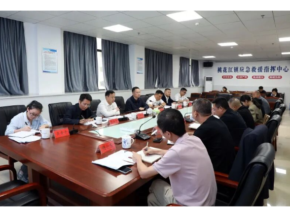 周登高主持召开桃花江镇安全稳定工作会议