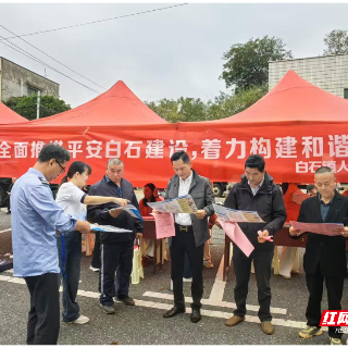 湘潭县白石镇:平安宣传进集市 法治护航保稳定