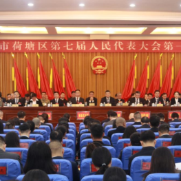 荷塘区第七届人民代表大会第一次会议开幕