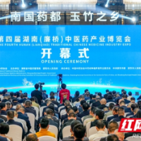 第四届湖南(廉桥)中医药产业博览会在邵东开幕