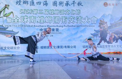 武耀湾区，艺惊中外！张家界大庸武术惊艳亮相2026全球南螳螂国术交流大会