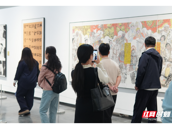 湖南地方戏曲主题书画创作展亮相湖南美术馆永州分馆