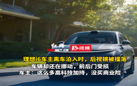 视频丨车主使用理想i6离车泊入发生碰撞，责任认定双方存分歧