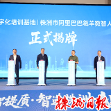 株洲市企业数字化培训基地、株洲市阿里巴巴瓴羊数智人才孵化中心揭牌