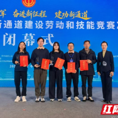 湖南代表队在第二届西部陆海新通道建设劳动和技能竞赛斩获佳绩